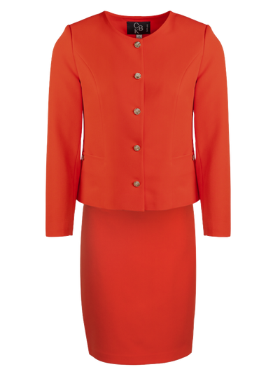 CBK Suits Nouveau Classic Suit Mandarin Red