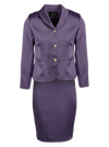 CBK Suits Jodie Satin Suit Deep Lavender