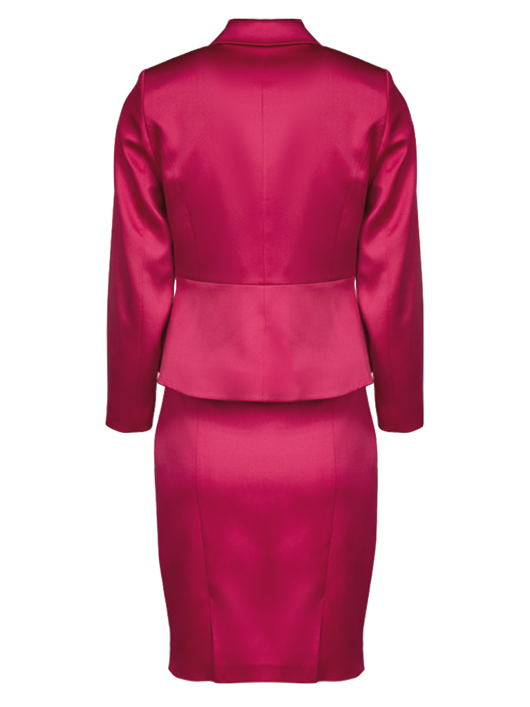 CBK Suits Jodie Satin Suit Peony Ardour