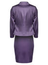 CBK Suits Jodie Satin Suit Deep Lavender