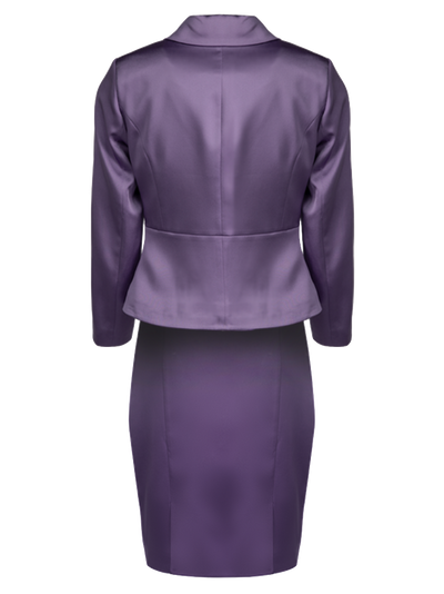 CBK Suits Jodie Satin Suit Deep Lavender