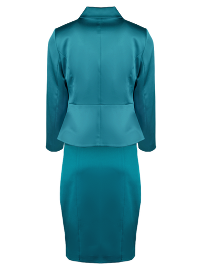 CBK Suits Jodie Satin Suit High Sea