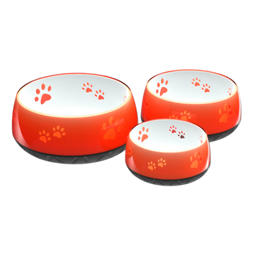 Vandskål med poteaftryk orange (flere størrelser)