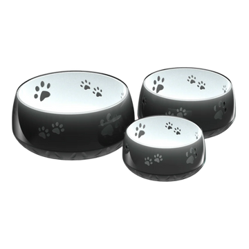 Vandskål med poteaftryk koksgrå (flere størrelser)