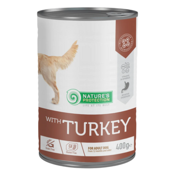 Nature's Protection Vådfoder adult, turkey  400 gram, sensitive