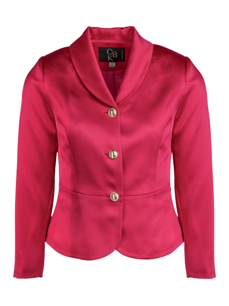 CBK Suits Jodie Satin Blazer Peony Ardour