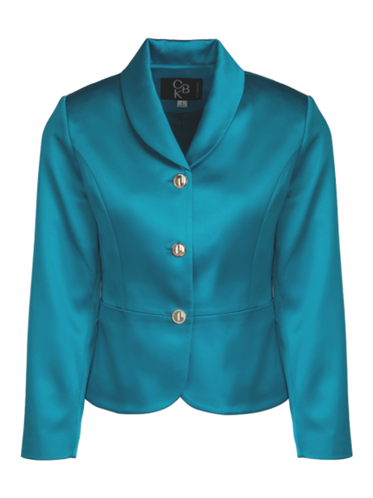 CBK Suits Jodie Satin Blazer High Sea