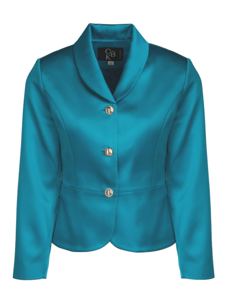 CBK Suits Jodie Satin Blazer High Sea