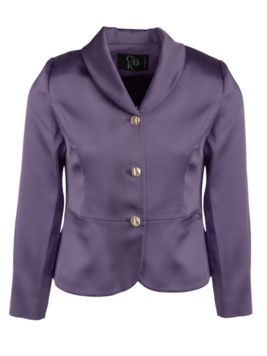 CBK Suits Jodie Satin Blazer Deep Lavender