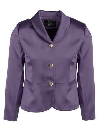 CBK Suits Jodie Satin Blazer Deep Lavender