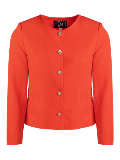 CBK Suits Nouveau Classic Blazer Mandarin Red