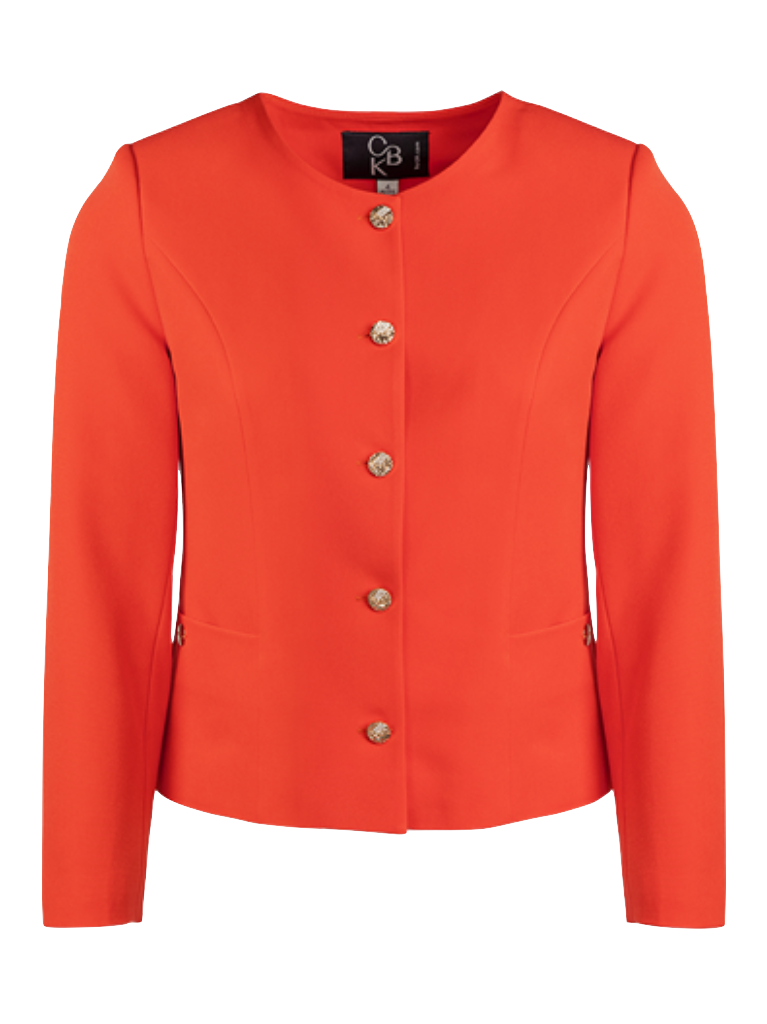 CBK Suits Nouveau Classic Blazer Mandarin Red