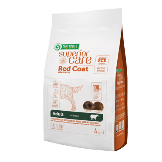 Nature's protection red coat adult all breed, lamb - medium kibbles