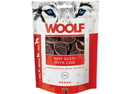 Woolf beef sushi with cod
