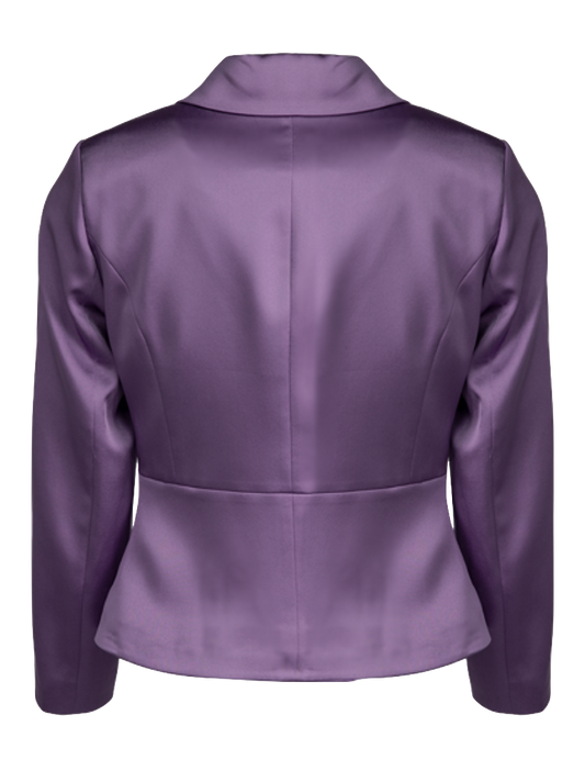 CBK Suits Jodie Satin Blazer Deep Lavender