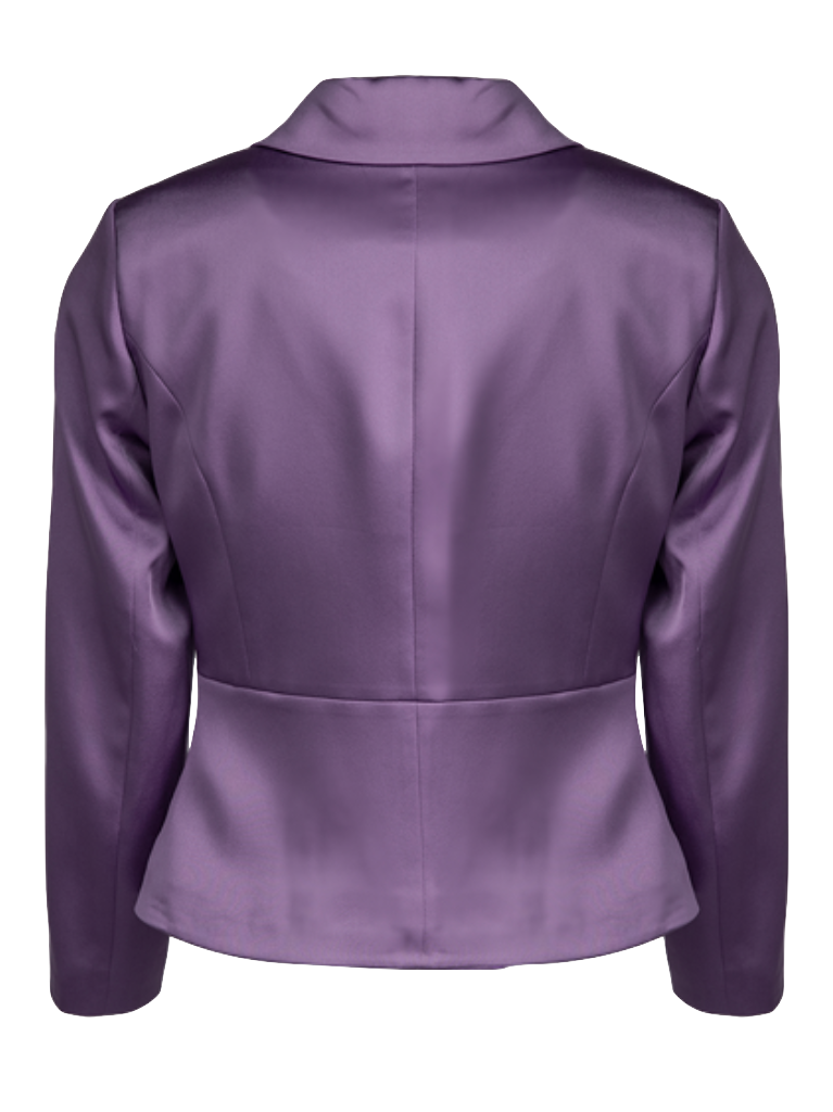 CBK Suits Jodie Satin Blazer Deep Lavender