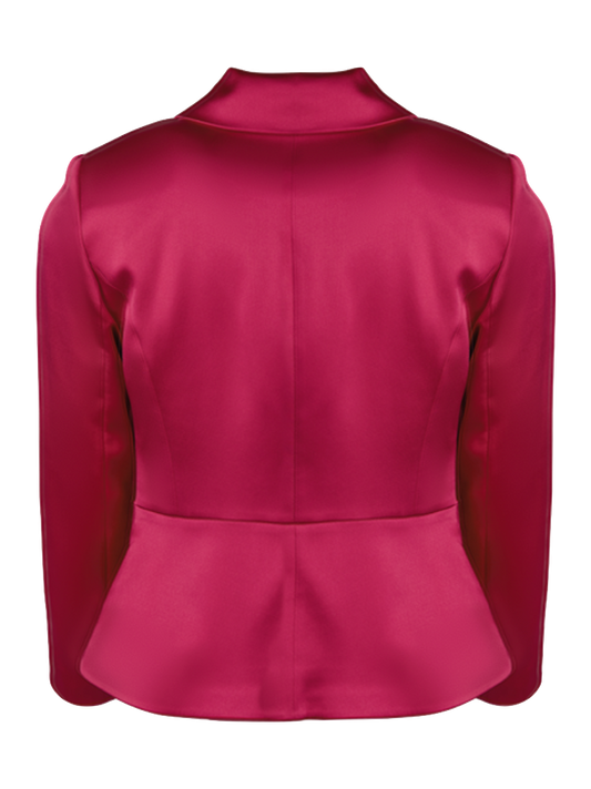 CBK Suits Jodie Satin Blazer Peony Ardour