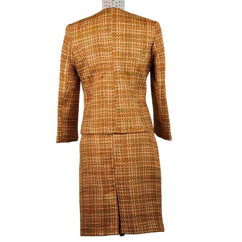 CBK Suit, Alipek Chanel Look Jakke - Multi color Brown/beige/orange