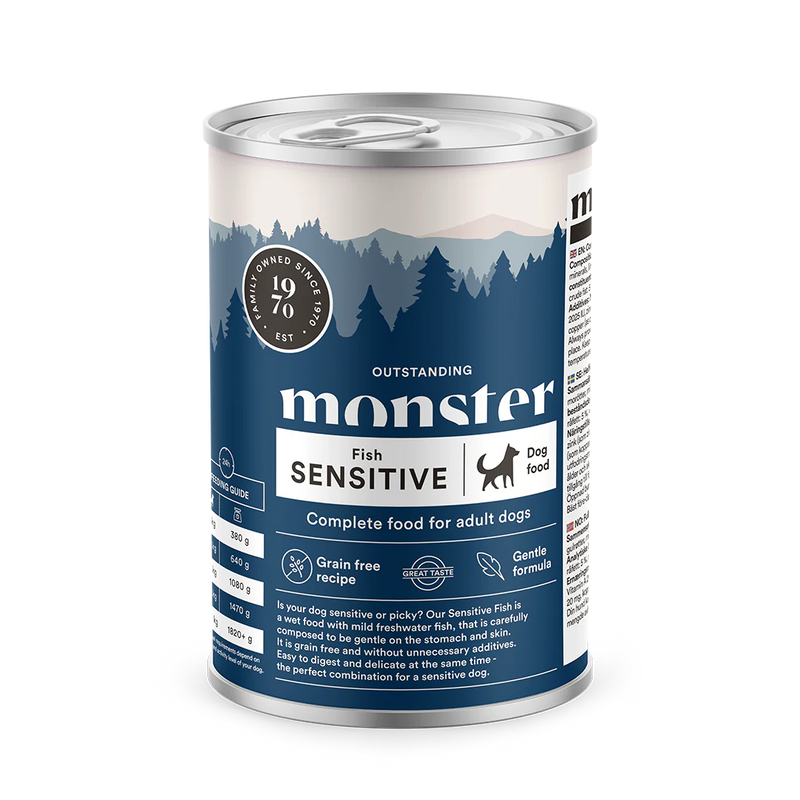 Monster vådfoder 400 gram sensitive fish