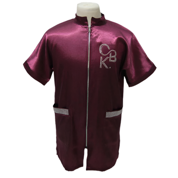 CBK Pet Care Grooming kittel vinrød bling model