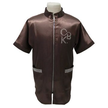 CBK Pet Care Grooming kittel brun bling model