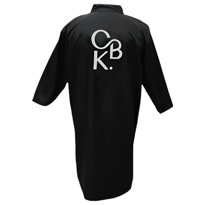 CBK grooming kittel, lang dame model med 3/4 lange ærmer,  print logo