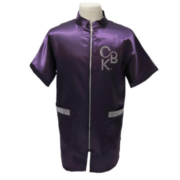 CBK Pet Care Grooming kittel lilla bling model