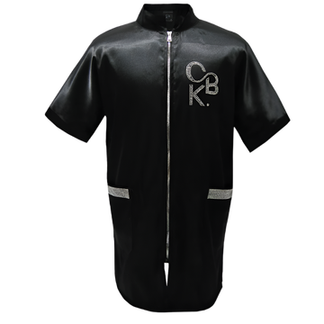 CBK Pet Care Grooming kittel sort bling model