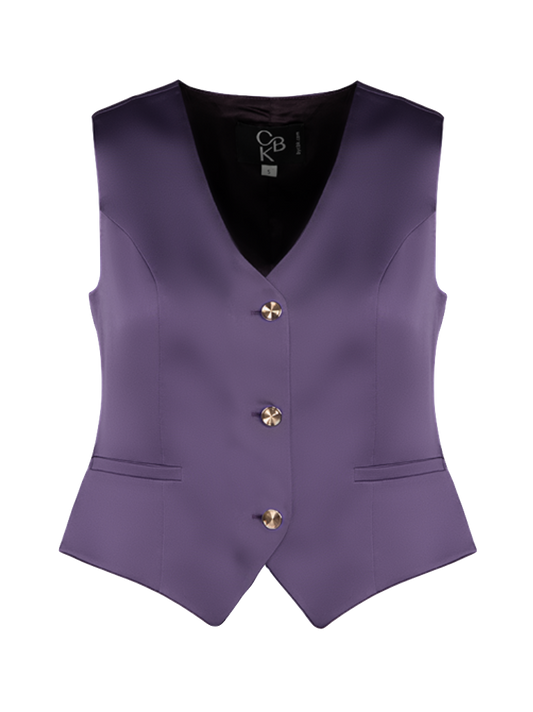 CBK Suits Pixie Vest Deep Lavender