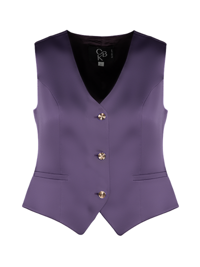 CBK Suits Pixie Vest Deep Lavender