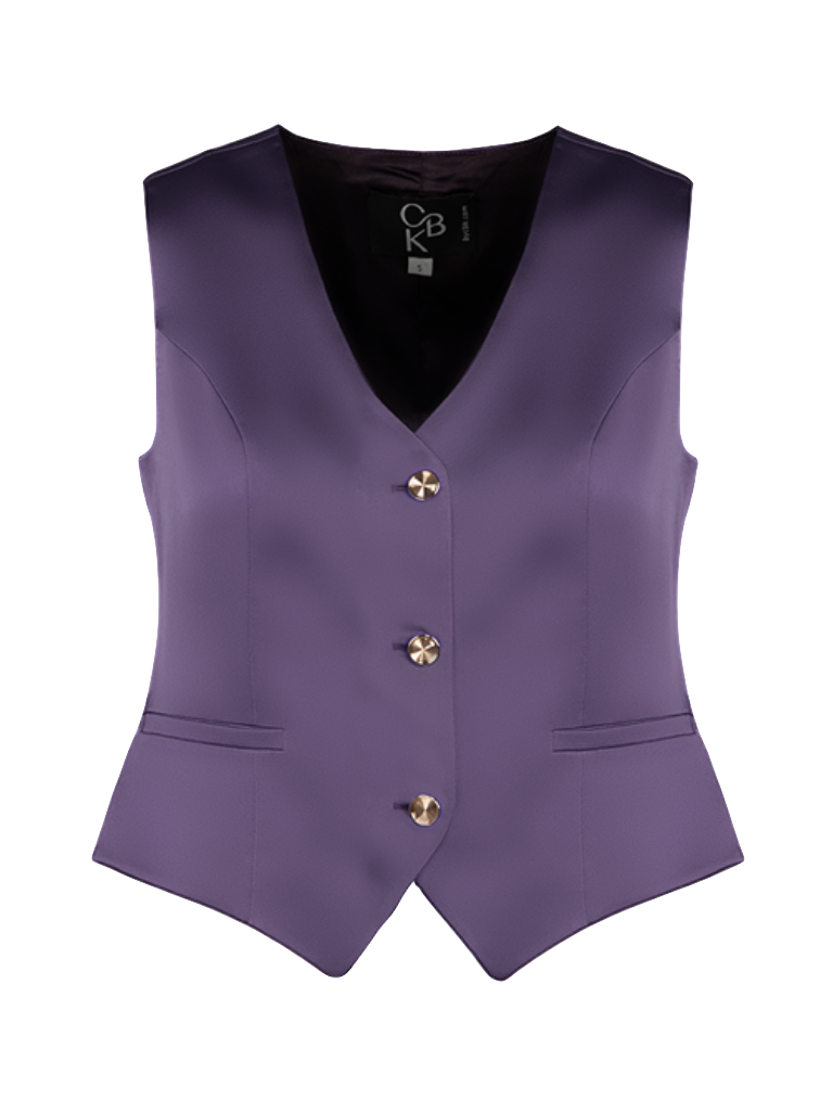 CBK Suits Pixie Vest Deep Lavender
