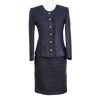 CBK Suits New Tweed Look Suit Navy