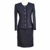 CBK Suits New Tweed Look Blazer Navy