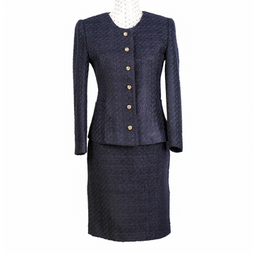 CBK Suits New Tweed Look Blazer Navy