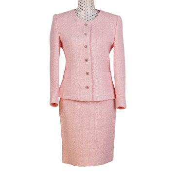 CBK Suits New Tweed Look Suit Light Pink