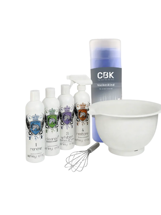 Ashley Craig Show Salon Spa Startkit til Hunde – 4 × 500 ml inkl. Cleanse, Grej & Vaskeskind