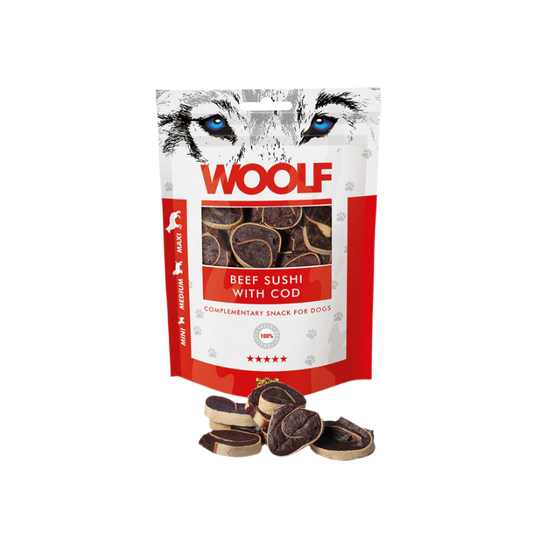 Woolf beef sushi with cod