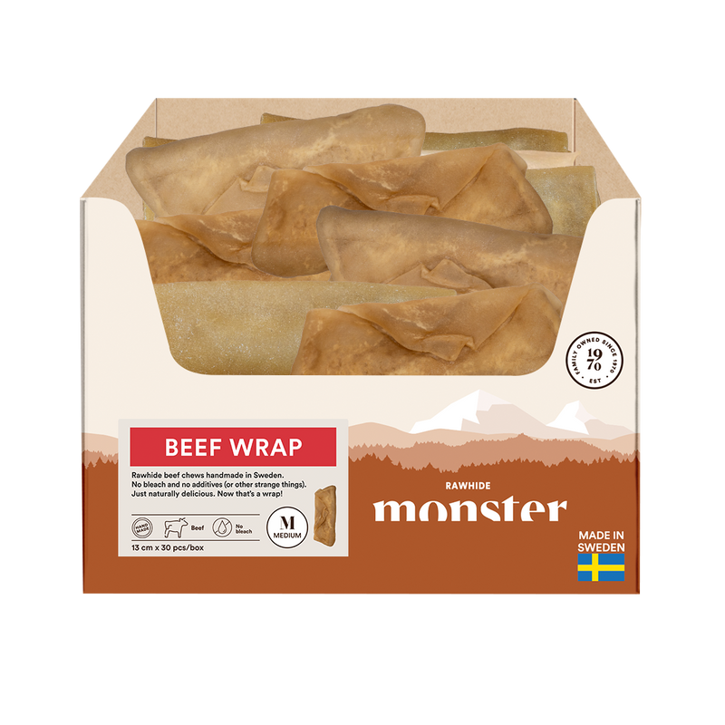 MONSTER RAW BEEF WRAP BULK