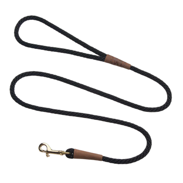 Mendota hundeline black 1.8 meter lang 9mm tyk