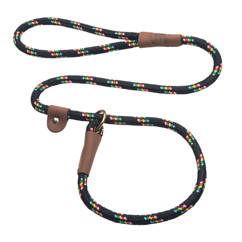 Mendota Retrieverline Black Confetti 1.8 meter lang, 13 mm tyk