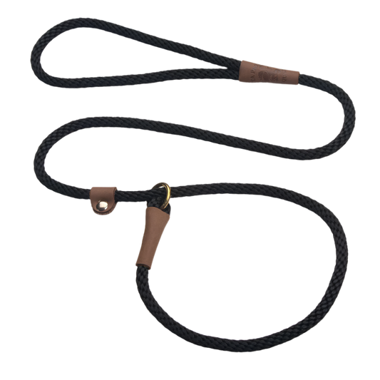 Mendota retrieverline black 1.8 meter lang 9mm tyk