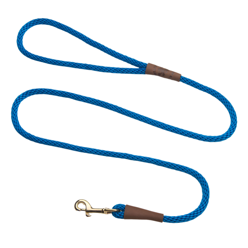 Mendota hundeline Blue 1.8 meter lang, 9 mm tyk