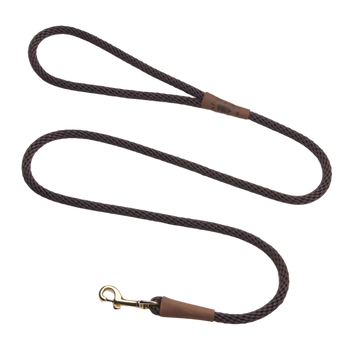 Mendota hundeline brown 1.8 meter lang 9mm tyk