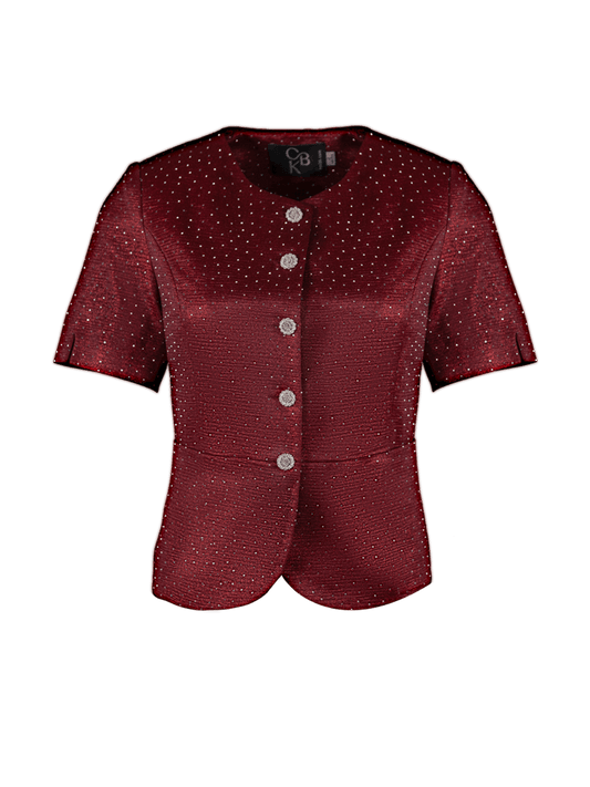CBK Suits Bibi Blazer Rød med Rhinesten