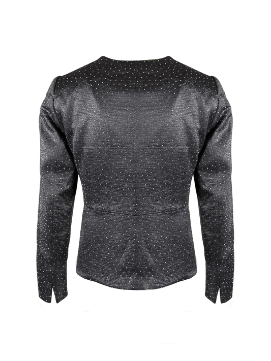 CBK Suits Icy Blazer Grå med Rhinesten