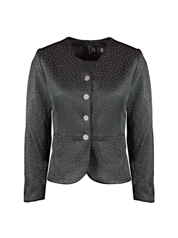 CBK Suits Icy Blazer Grå med Rhinesten