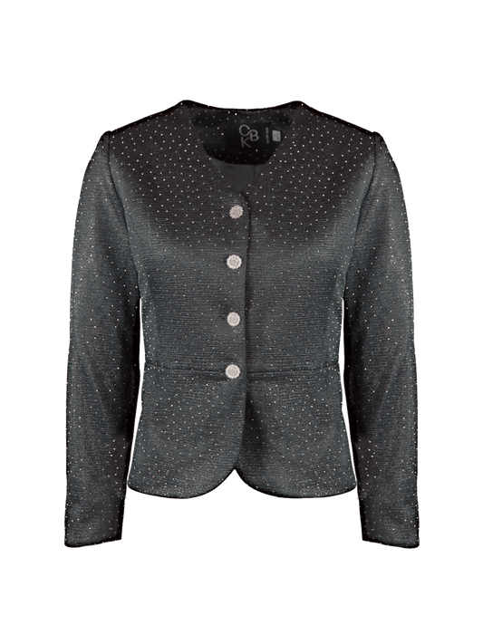 CBK Suits Icy Blazer Grå med Rhinesten