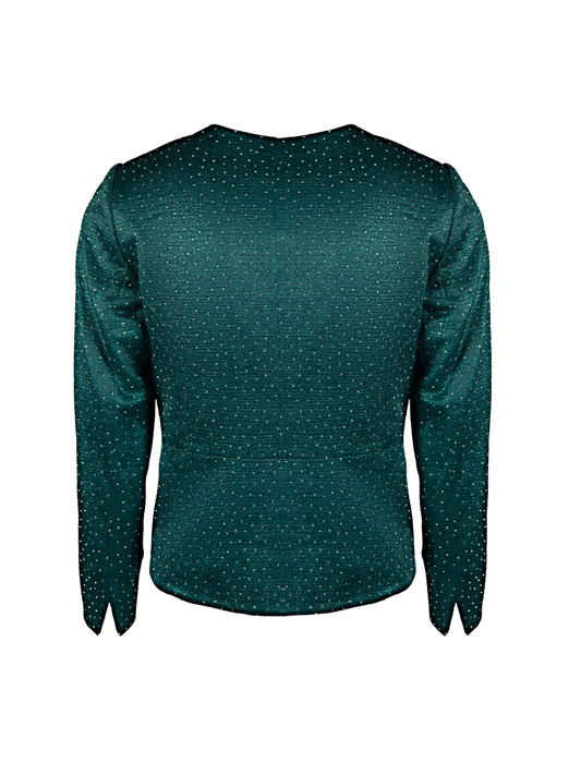 CBK Suits Icy Blazer Grøn med Rhinesten