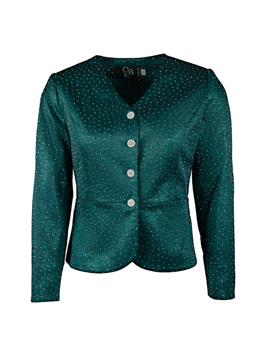 CBK Suits Icy Blazer Grøn med Rhinesten
