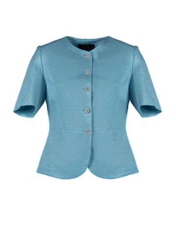 CBK Suits Bibi Blazer Lys Blå med Rhinesten